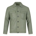 Куртка EMPORIO ARMANI мужская из кожи, Цвет: светлый хаки-зелёный, Размер: 50 | Китай.рф