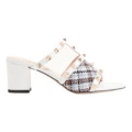 Шлепанцы Valentino ROCKSTUD Slide белые, Цвет: Белый, Издание: С оригинальной коробкой для обуви, Размер: 35 | Китай.рф