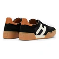 Кроссовки HOGAN H357 Leather Low Top кожаные для скейтборда женские коричнево-черные HXW3570AC41Q970RXB, Издание: С оригинальной коробкой для обуви, Размер: 37 | Китай.рф