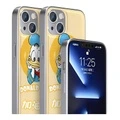 Чехол Disney из кожи с Дональдом Даком для iPhone 11/12/13/14, Модель: iPhone14, Цвет: DISNEYXYP091H-серебристый | Китай.рф