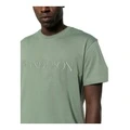 Футболка JW Anderson мужская с логотипом, Цвет: шалфейно-зелёный, Размер: XL | Китай.рф