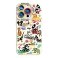 Чехол Disney для Apple iPhone 16 Pro Max, 15, 14, 13, 12, 11, XR и Xs Max, силиконовый с рисунком Микки Мауса, Цвет: DWYT1349JY [античный белый], Применимая модель: iPhone16ProMax | Китай.рф