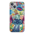 Чехол для телефона Disney с рисунком Стич для Apple iPhone 16/15/14/13/12/11/XR/PLUS/PRO/MAX, Цвет: DISNEY0178P-серебристый с эффектом «звёздное небо», Применимая модель: iPhone16 | Китай.рф