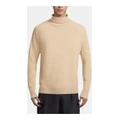Свитер Fear Of God Essentials Knit Turtleneck мужской с высоким воротом, Цвет: песчано-белый, Размер: XS | Китай.рф