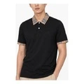 Футболка KOLON SPORT поло черная унисекс с коротким рукавом, Цвет: Черный, Размер: 105 | Китай.рф