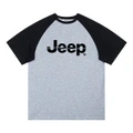 Футболка Jeep Grade School T Shirts Crew Neck Moderate, Цвет: серый, Размер: 150 | Китай.рф