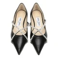 Кожаные туфли-лодочки Jimmy Choo Genevi Flat на плоской подошве женские черные, Издание: С оригинальной коробкой для обуви, Размер: 35 | Китай.рф
