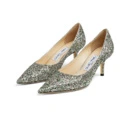 Туфли на каблуке Jimmy Choo LOVE мятные блестящие 6.5 см, Размер: 35.5, Издание: Есть коробка для обуви | Китай.рф