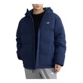 Пуховик New Balance Casual Down Jacket 600 с капюшоном мужской темно-синий, Цвет: темно-синий, Размер: XS | Китай.рф