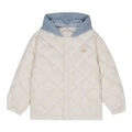 Детский пуховик New Balance FW25 из утиного пуха цветоблок, Цвет: LBG белый, Размер: 130 | Китай.рф