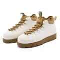 Ботинки TIA x Native Shoes со съёмными гетрами унисекс бело-коричневые, Цвет: Белый | целитель | коричневый, Размер: 36 | Китай.рф