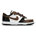 Кроссовки для скейтборда Nike Big Mocha Dunk кастомизированные низкие унисекс коричнево-кофейные, Цвет: Коричневый кофейный цвет, Размер: 39 | Китай.рф