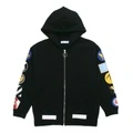 Худи Off-White с принтом мужское черное, Цвет: черный, Размер: XS | Китай.рф