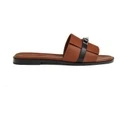 Шлепанцы HERMES Giulia Slide женские коричневые, Цвет: коричневый, Издание: С оригинальной коробкой для обуви, Размер: 37 | Китай.рф