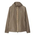 Куртка Burberry мужская с капюшоном и клетчатой отделкой на молнии, Цвет: коричневый, Размер: L | Китай.рф