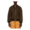 Куртка-бомбер DRIES VAN NOTEN SS24 мужская зелёная с полосатыми краями, Цвет: зеленый, Размер: S | Китай.рф
