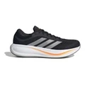 Кроссовки для бега Adidas Response Runner 2 унисекс черно-серо-оранжевые, Цвет: Core Black/Gray Three/прозрачно-оранжевый, Размер: 40 | Китай.рф