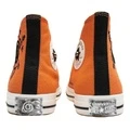 Кеды Naruto x Converse Chuck Taylor высокие оранжевые из парусины унисекс, Цвет: оранжево-чёрный, Размер: 42.5 | Китай.рф