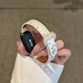 Кожаный ремешок Chaoliwan со звёздным блеском для Xiaomi Redmi Watch 4/5/6 и Mi Band 8-10 Pro, унисекс, Цвет ремешка: Белый, Размер ремешка: совместимость: Xiaomi Smart Band 10/10 NFC | Китай.рф