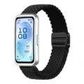 Ремешок для часов Xindong нейлоновый магнитный плетёный эластичный для Huawei Band 11/11 Pro/NFC унисекс, Цвет ремешка: черный, Размер ремешка: для Huawei Band 11/11NFC | Китай.рф