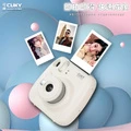 Фотокамера моментальной печати CUKY Polaroid MINIC9 второго поколения для студентов и пар, Цвет: Белый новогодний подарочный пакет (камера + батарея + хрустальный чехол + радужный ремешок + фотобумага) | Китай.рф