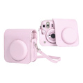 Сумка Gufanzhuo для фотоаппарата Fujifilm mini11/12/13, винтажная из PU-кожи, Цвет: розовый-mini11/12/13 универсальный чехол | Китай.рф