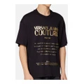 Футболка VERSACE JEANS COUTURE с принтом мужская черная, Цвет: черный, Размер: M | Китай.рф