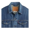 Куртка Levi's мужская синяя свободная однобортная с остроконечным воротником, Цвет: синий, Размер: M | Китай.рф