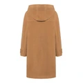 Пальто Burberry женское шерстяное с капюшоном свободное, Цвет: серо-коричневый, Размер: 8 | Китай.рф