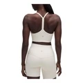 Спортивное бра lululemon однотонное с логотипом и лёгкой поддержкой, женское, Цвет: Светлая слоновая кость/Light Ivory, Размер: S | Китай.рф