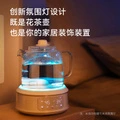 Стеклянный чайник Glasslock с термостатом и ночной подсветкой, Цвет: Бежевый 1,2 л с ситечком для чая (ночная подсветка) | Китай.рф