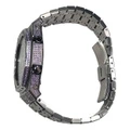 Наручные часы CASIO GA-2100BM-7A модифицированная серия с фиолетовыми звёздными камнями и стальным браслетом, Цвет ремешка: серебряный ремешок для часов | Китай.рф