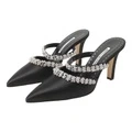 Женские закрытые тапочки MANOLO BLAHNIK удобные универсальные, черные, Цвет: черный, Размер: 34, Издание: С оригинальной коробкой для обуви | Китай.рф