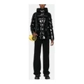 Брюки Moncler женские casual чёрные прямые свободные со шнурком, Цвет: черный, Размер: 44 | Китай.рф