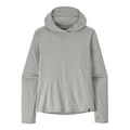 Футболка Patagonia Capilene Cool Sun с длинным рукавом и капюшоном, женская, Цвет: светло-синий шалфей/CGSX, Размер: M | Китай.рф