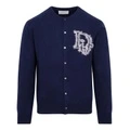 Свитер DIOR SS22 Marine Blue мужской с логотипом, Цвет: темно-синий, Размер: S | Китай.рф