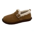 Зимние ботинки Birkenstock женские ретро-маллард без шнуровки, мягкая подошва, тёплые, Цвет: темный кофе, Размер: 36 | Китай.рф