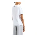 Футболка Ea7 Emporio Armani Logo Print женская кремовая, Цвет: кремово-белый, Размер: S | Китай.рф