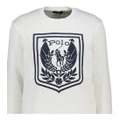 Трикотажный свитер Polo Ralph Lauren FW25 для мужчин, стандартный крой, вышивка с логотипом, Цвет: Белый, Размер: L | Китай.рф