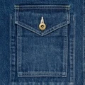 Джинсовая куртка HUMAN MADE SS24 Denim Jacket Unisex Indigo из Китая, Цвет: индиго, Размер: L | Китай.рф