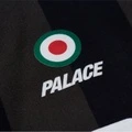 Пуловер PALACE унисекс свободный с полосатым принтом и отложным воротником, Цвет: черный, Размер: L | Китай.рф