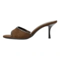 Шлёпанцы ZARA Slide Women's Brown, Цвет: коричневый, Размер: 35 | Китай.рф