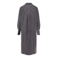 Платье-рубашка TOTEME в полоску с длинными рукавами, чёрно-белое, Цвет: черно-белый, Размер: 34 | Китай.рф