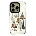 Чехол для iPhone PureLove с зимним новогодним принтом, Цвет: чёрный желейный чехол — ёлки с художественными элементами, Применимая модель: iPhone 17promax | Китай.рф