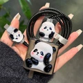 Защитный чехол для зарядного устройства VIVO IQOO с защитой кабеля Type-C, Конфигурация: [жёлтый с цветочным принтом Panda] объёмный дизайн с фигуркой, Модель: vivoX300 | Китай.рф