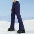 Лыжные брюки Descente Ski для женщин с умеренным клёшем, зима, Цвет: синий, Размер: S | Китай.рф