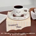 Кофейная пара Imono с чашкой и блюдцем, Объем: 250ml, Цвет: Чашка с блюдцем Dundun — лапки — 1 шт., подарочная коробка | Китай.рф