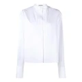 Рубашка Jil Sander с воротником-стойкой из хлопка из Китая, Цвет: Белый, Размер: 36 | Китай.рф