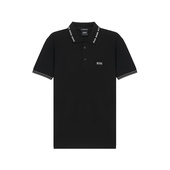 Поло HUGO BOSS мужское черное с логотипом, Цвет: черный, Размер: S | Китай.рф