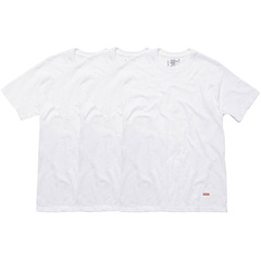 Supreme Hanes Tagless Tees (3 Pack) White - белые футболки из хлопка, Размер: S | Китай.рф
